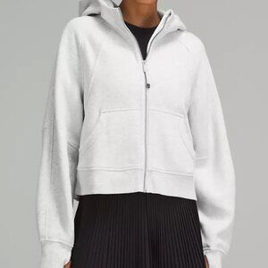 Scuba Oversized Full-Zip Hoodie Colour Heathered Core Ultra Light Grey